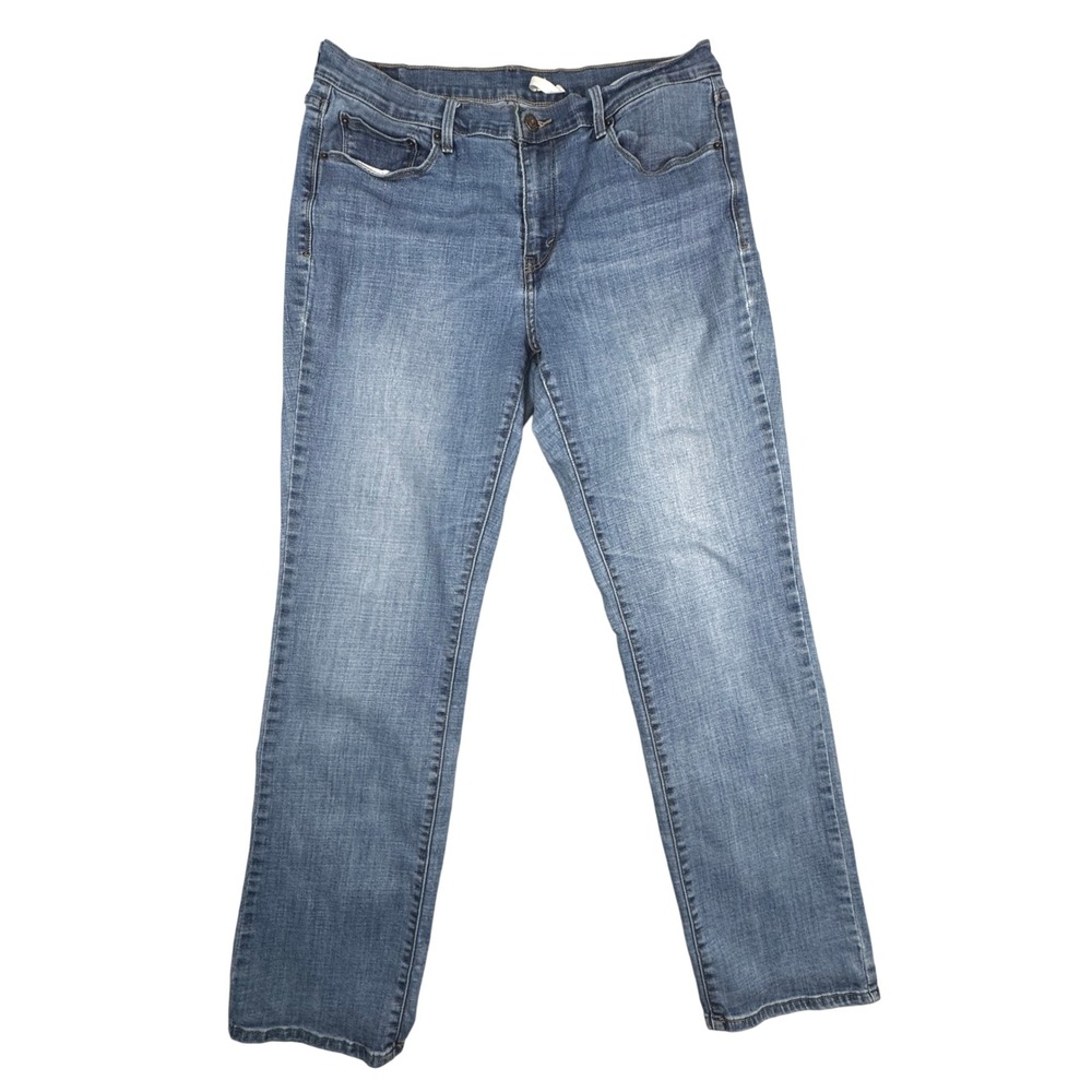 Levis 505 Straight Leg Jeans 32x30 Medium Wash Blue Denim Classic Dadcore Y2K